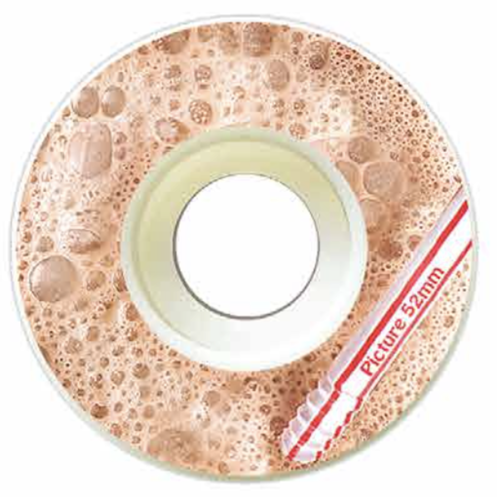 Picture Wheels - Chocolate Milkshake 52mm 80A Plastic Core Soft Wheels