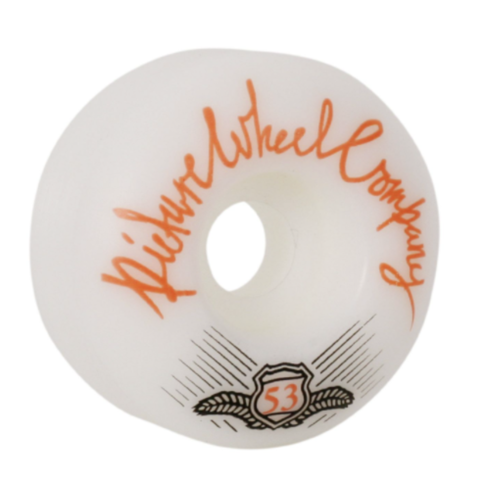 Picture Wheels - POP Tangerine on White 53mm - 99A