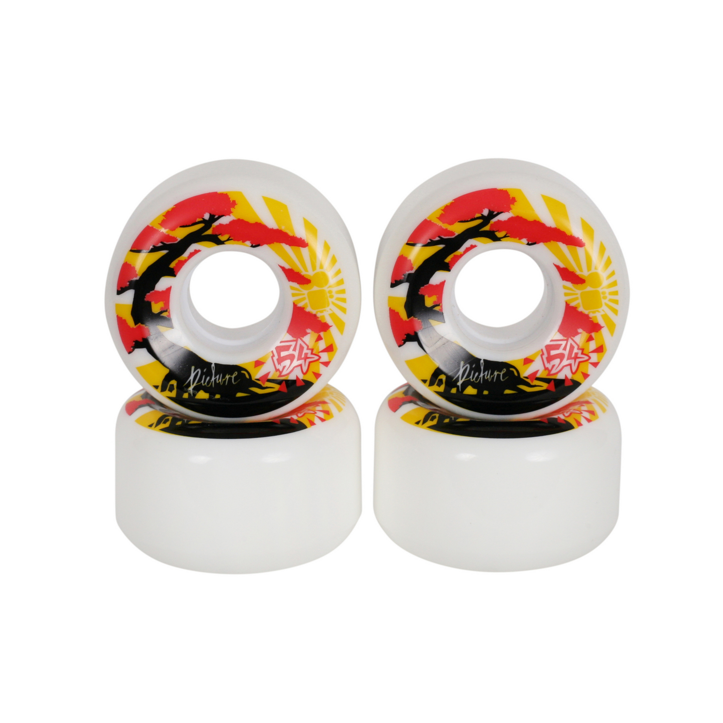 Picture Wheels - 80A Soft Street "Kushi" Wheels 54mm