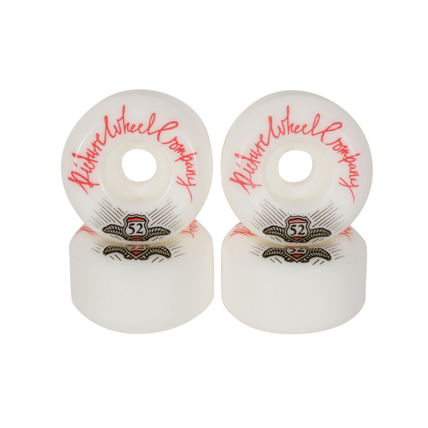 Picture Wheels - Shield 83B Conical Shape 52mm (RED)