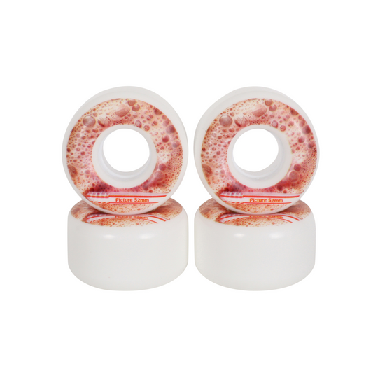 Picture Wheels - Chocolate Milkshake 52mm 80A Plastic Core Soft Wheels